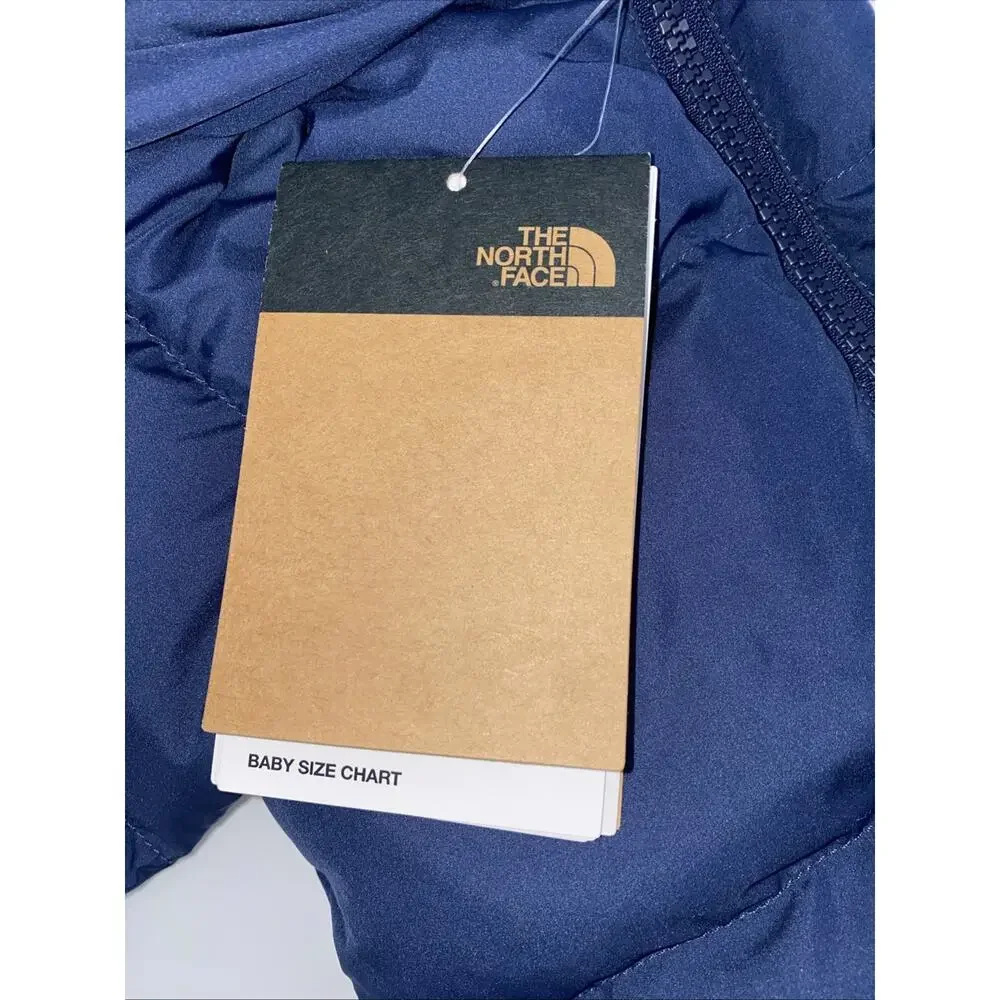 The North Face Baby North Down Fleece Summit Navy Puffer Jacket 3-6M NWT